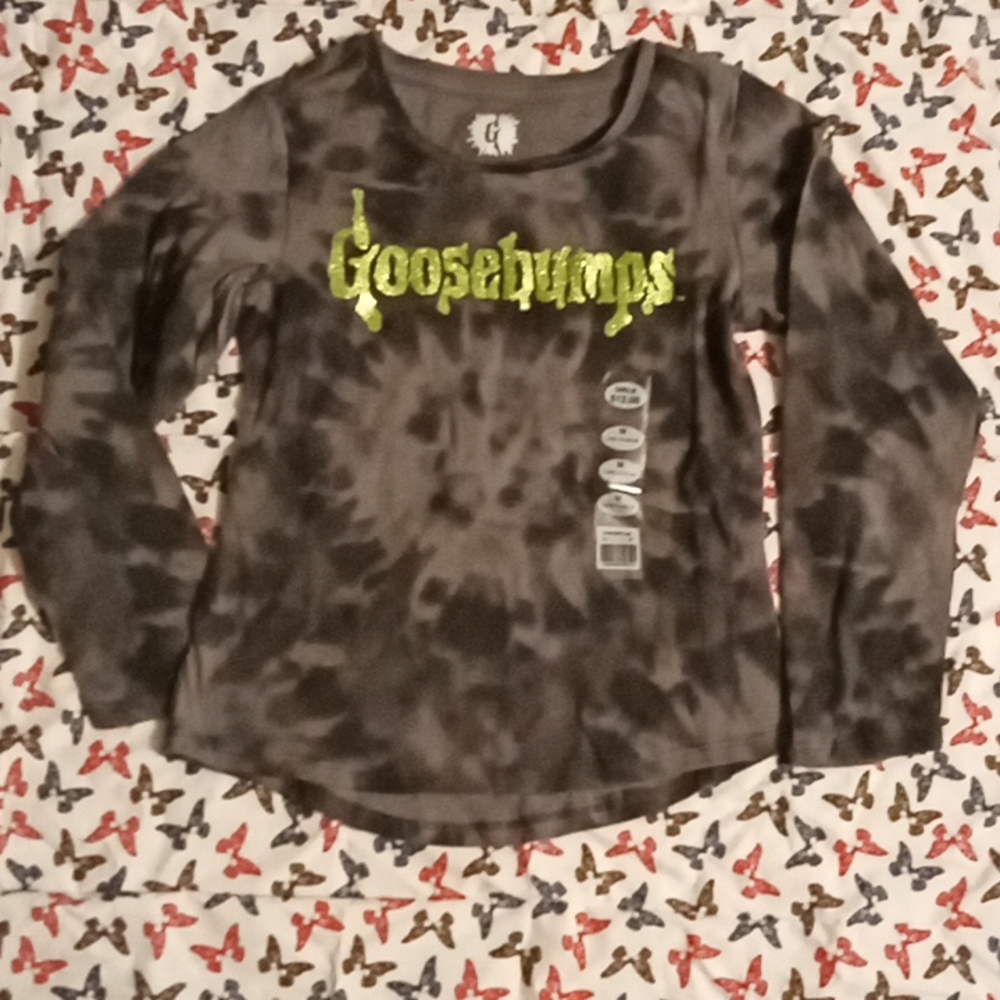 Girls Goosebumps Long Sleeve Tie Dye Shirt Size Medium